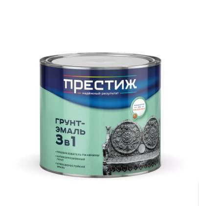 Грунт-эмаль 3в1 Престиж графитовый-серый RAL 7024 5кг