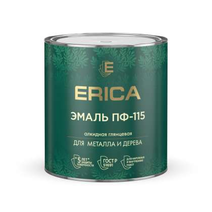 Эмаль ERICA ПФ-115 лимонная 2,6кг