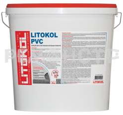 Пастообразный клеи на основе синтетических смол LITOKOL PVC 20кг