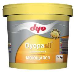 Краска интерьерная силиконовая антибактериальная моющаяся Dyopasil DYO 3кг