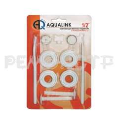Комплект для монтажа радиатора 3/4' 11 элементов (2 кронштейна) Aqualink