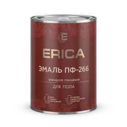 Эмаль ПФ-266 для пола ERICA красно-коричневая 0,8кг