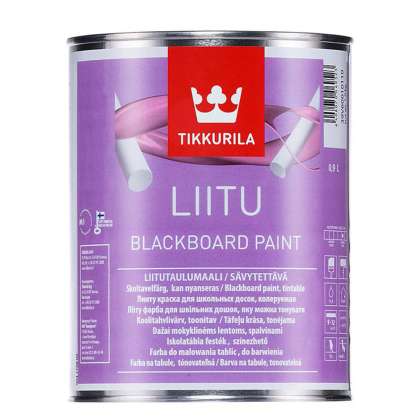 Краска для школьных досок Tikkurila Liitu черная 1л