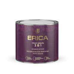 Грунт-эмаль 3в1 ERICA коричневая 1,8кг