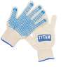 TYTAN Professional Перчатки ХБ 13 класс с ПВХ точка 10 пар
