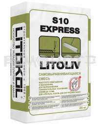 Самонивелирующаяся смесь LITOLIV S10 EXPRESS серый 20кг