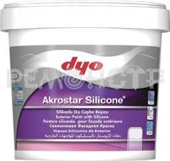 Краска фасадная акрило-силиконовая Akrostar Silicone DYO матовая 7,5л