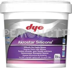 Краска фасадная акрило-силиконовая Akrostar Silicone DYO матовая 15л