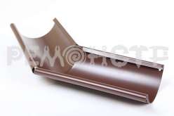 Угол желоба 135 градусов внешний 125/90мм RAL 8017 коричневый шоколад металл