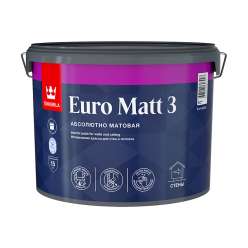 Краска Tikkurila Euro Matt 3 белая База А 9л 