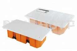Распаячная коробка СП 172х96х45мм крышка пластиковые лапки IP20 штрихкод TDM 