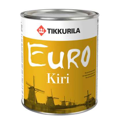 Лак паркетный алкидный Tikkurila Euro Kiri полуматовый 0,9л 
