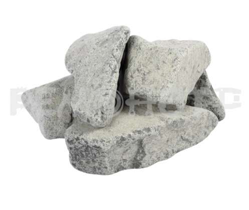 Камень габбро-диабаз обвалованный средняя фракция 70-140мм 20кг Банные штучки 