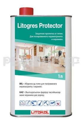 Защита от пятен для полированного керамогранита и керамики LITOGRES PROTECTOR 1л