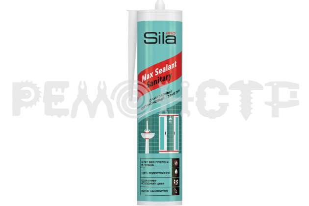 Герметик силиконовый Sila Pro Max Sealant белый 290мл