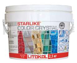 Двухкомпонентная цветная полупрозрачная эпоксидная затирочная смесь STARLIKE COLOR CRYSTAL 2,5кг