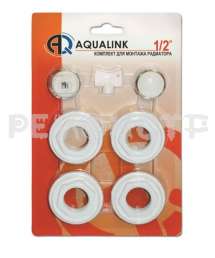 Комплект для монтажа радиатора 3/4' 7 элементов Aqualink
