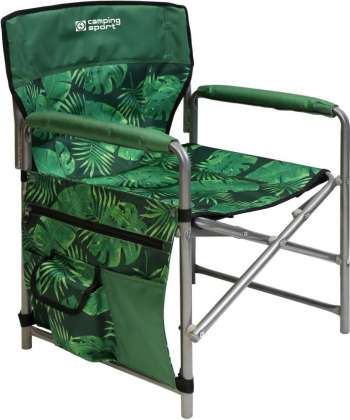 Кресло складное 490x490x720мм НИКА КС1/2 тропические листья темный