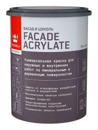 Краска фасадная Tikkurila Facade Acrylate бесцветная База С 0,9л