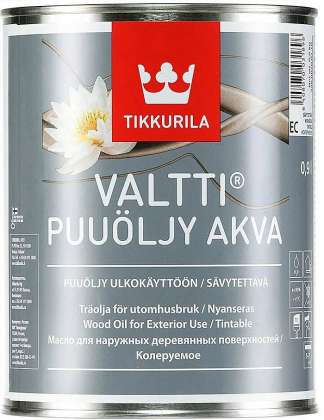 Масло для Tikkurila Valtti Puuöljy Akva 0,9л