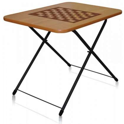 Стол складной туристический с шахматной сеткой 750x500х500мм НИКА ТСТИ миланский орех