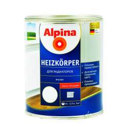 Эмаль для радиатора Alpina Heizkoerper белая 0,75л