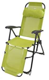 Кресло-шезлонг с подножкой НИКА К3/Л лимонный