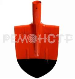 Лопата штыковая рельсовая сталь остроконечная оранжево-черная К-22 Mawipro