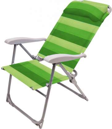 Кресло-шезлонг складное 750х590х1090 мм НИКА К2/З зеленый