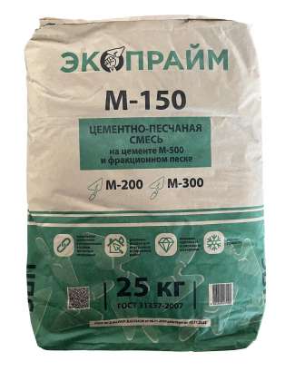 Цементно-Песчаная смесь ЦПС М150 Экопрайм 25кг